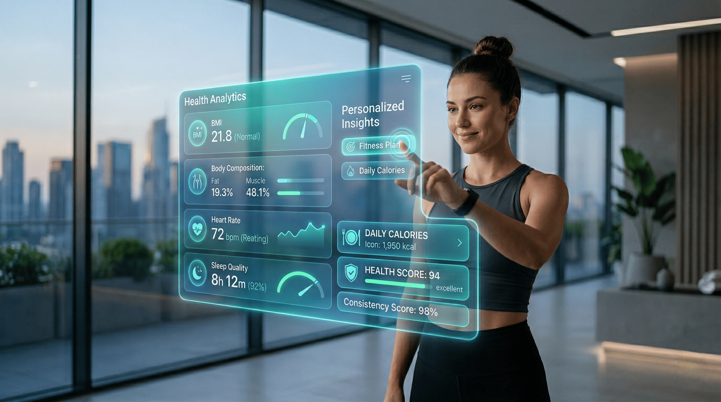 Health Metrics and Analytics Graphic